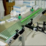 Konsis konveyör ilaç kutusu seri markalama inkjet konveyör sistemi..